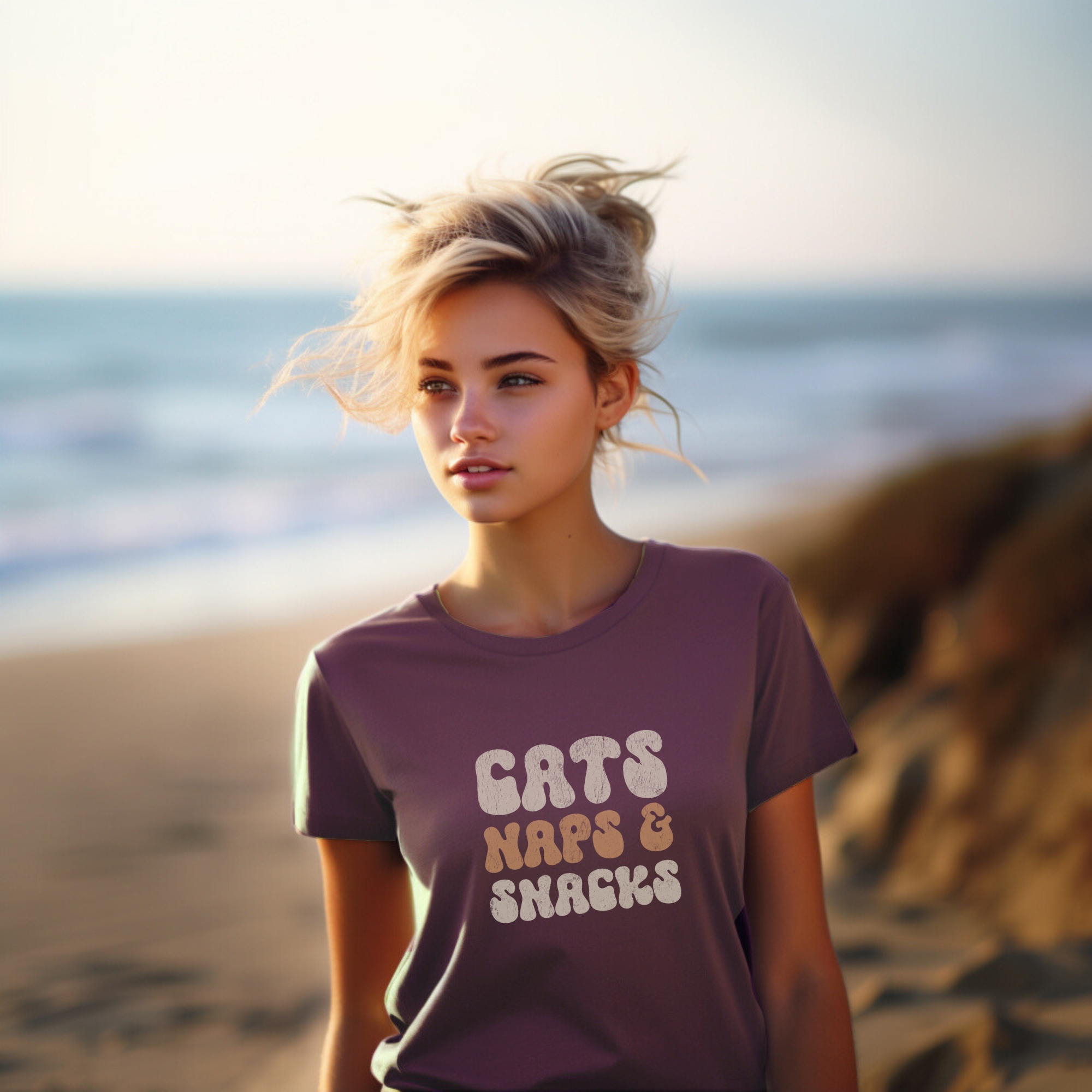 cats naps and snacks t shirt