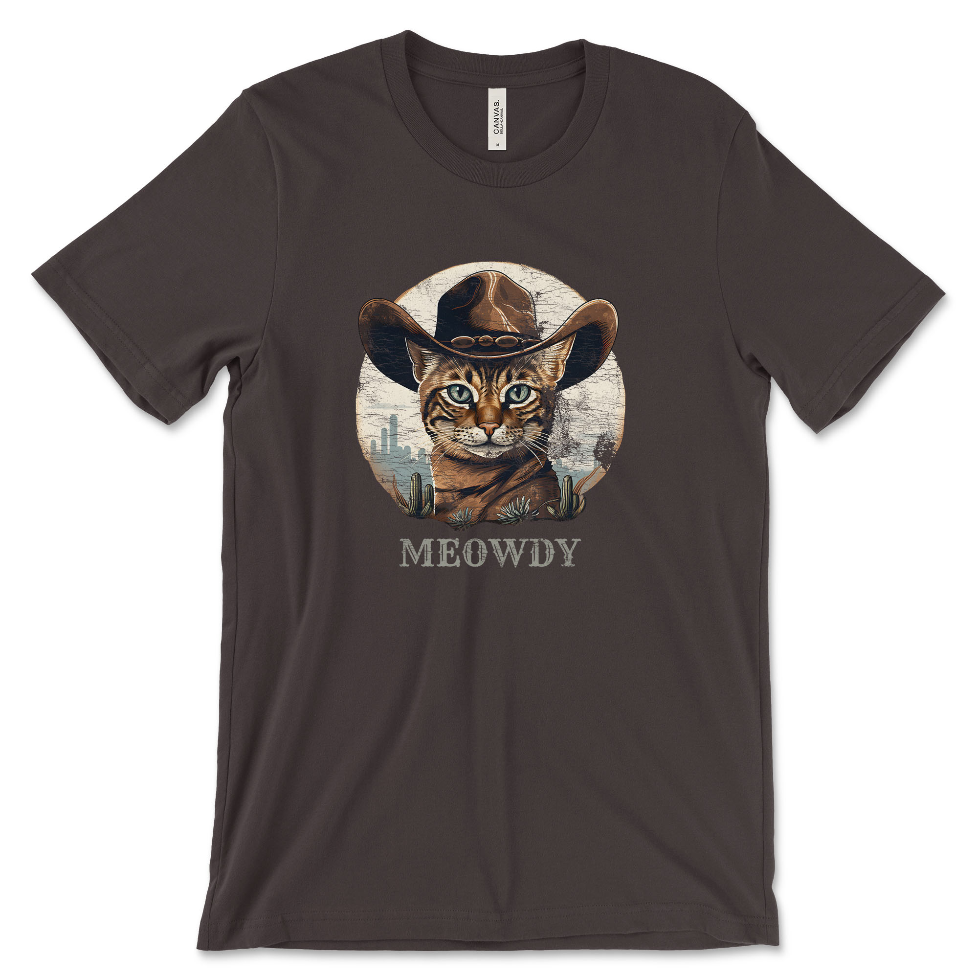 meowdy cat t-shirt